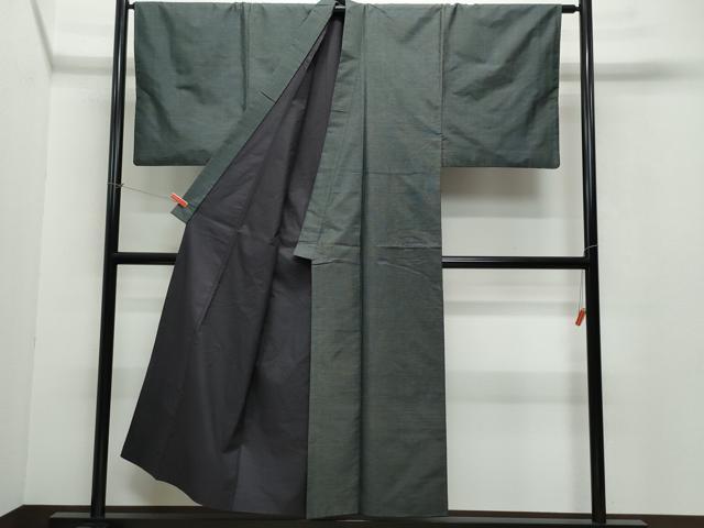 平和屋着物●男性 本場大島紬 アンサンブル 80亀甲 総詰め 正絹 逸品 CAAW3674vf
