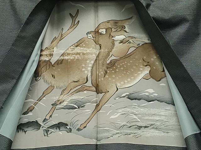 平和屋着物●男性 本場大島紬 アンサンブル 80亀甲 総詰め 正絹 逸品 CAAW3674vf