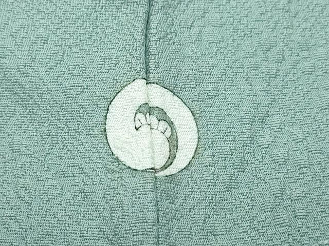 平和屋着物●上質な色無地 草花地紋 豆がら茶色 正絹 逸品 CAAW3764vf