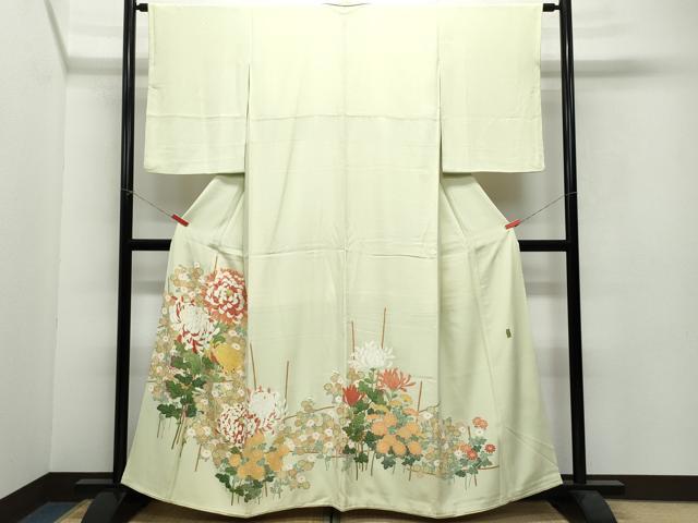 平和屋着物●豪華色留袖 作家物 乱菊草花文 正絹 逸品 CAAW3778vf