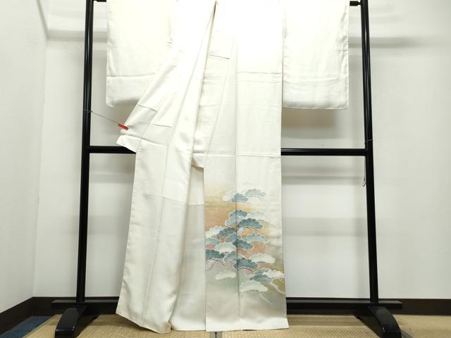平和屋着物●京友禅の第一人者 松井青々 色留袖 松 金彩 正絹 逸品 未使用 CAAW3850vf