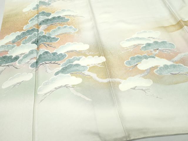 平和屋着物●京友禅の第一人者 松井青々 色留袖 松 金彩 正絹 逸品 未使用 CAAW3850vf