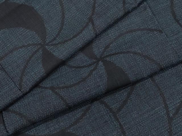平和屋着物●結城紬 100亀甲 抽象文 正絹 逸品 CAAW3890vf