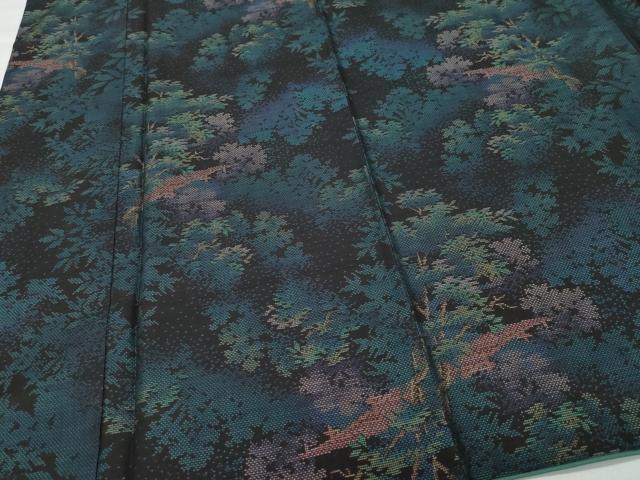 平和屋着物●本場大島紬 9マルキ 風景草木文 正絹 逸品 CAAW3901vf