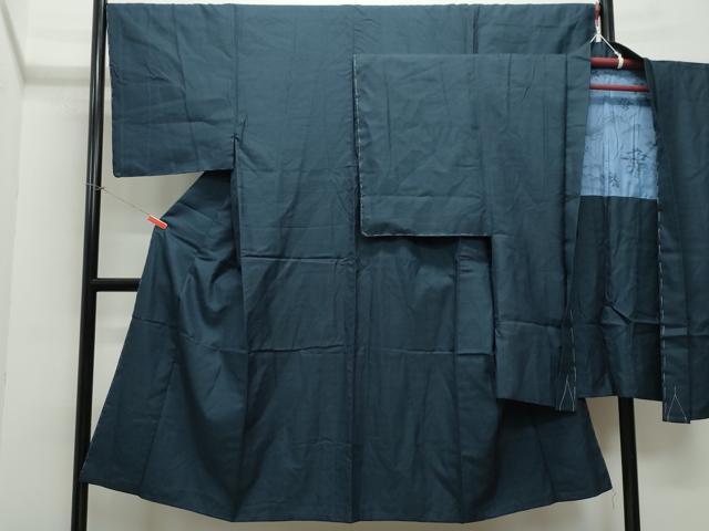 平和屋着物●男性 紬 アンサンブル 100亀甲 正絹 逸品 未使用 CAAW3903vf