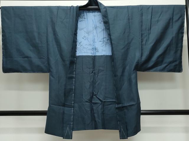 平和屋着物●男性 紬 アンサンブル 100亀甲 正絹 逸品 未使用 CAAW3903vf