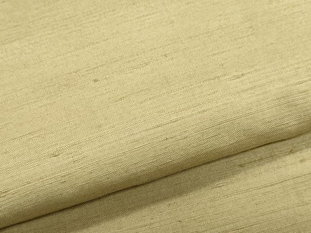 平和屋着物●上質な紬 色無地 榛色 正絹 逸品 CAAW3956vf