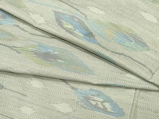 平和屋着物●本場大島紬 舞葉文 総絣 正絹 逸品 CAAW3959vf