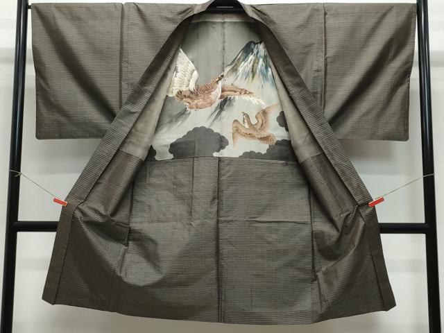 平和屋着物●男性 本場大島紬 アンサンブル 吉祥文 正絹 逸品 CAAW3968vf