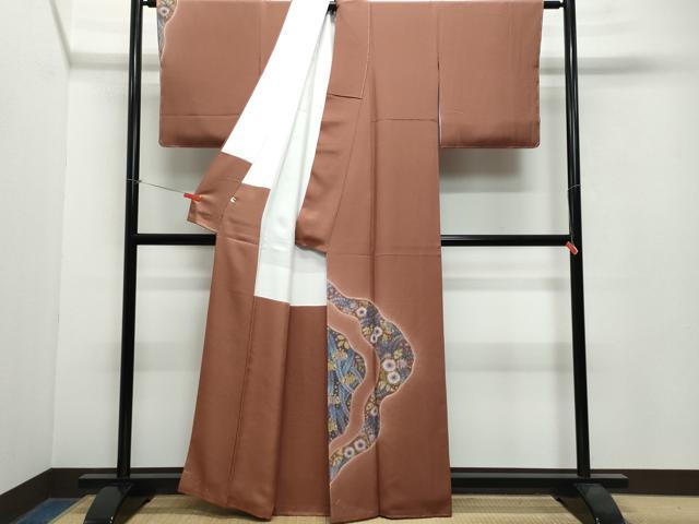 平和屋着物●訪問着 絞り 辻が花 金彩 正絹 逸品 CAAW3987vf