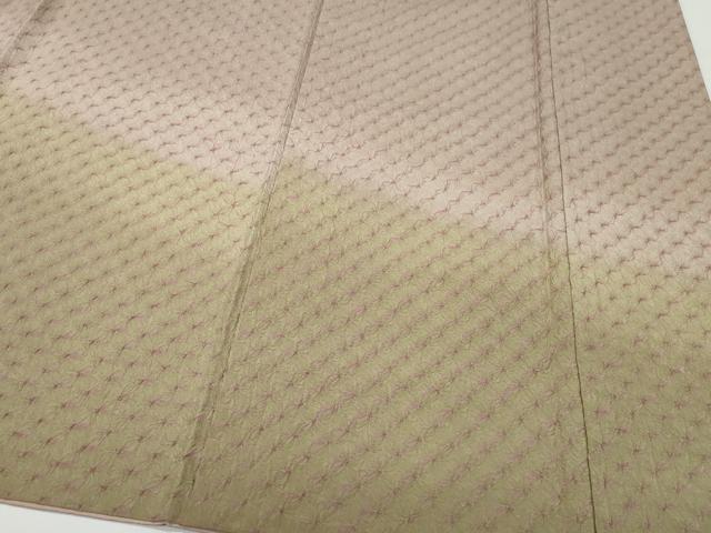 平和屋着物●訪問着 紬地 絞り 霞文 正絹 逸品 CAAW3995vf