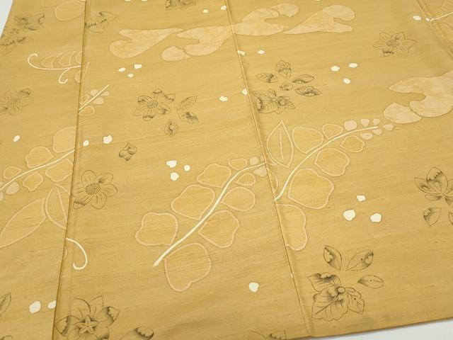平和屋着物●上質な小紋 紬地 ろうけつ染め 辻が花 正絹 逸品 CAAW4000vf