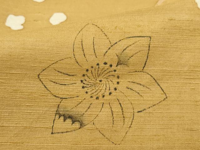 平和屋着物●上質な小紋 紬地 ろうけつ染め 辻が花 正絹 逸品 CAAW4000vf