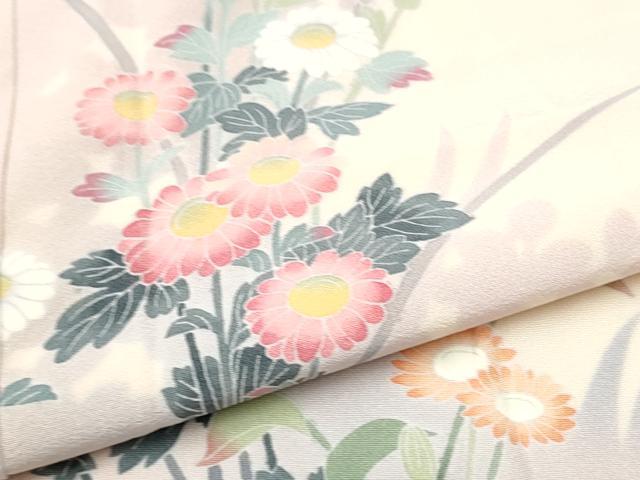 平和屋着物●訪問着 友禅 枝花文 暈し染め 正絹 逸品 CAAW4465hy