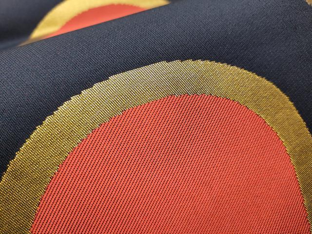 平和屋着物●織物一筋名門 織悦 全通柄 本袋帯 吉祥丸文 金糸 正絹 逸品 CAAW4793hy