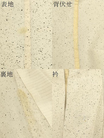 平和屋着物*夏物 小紋 絽 草木文 正絹 逸品 CAAW4890dy