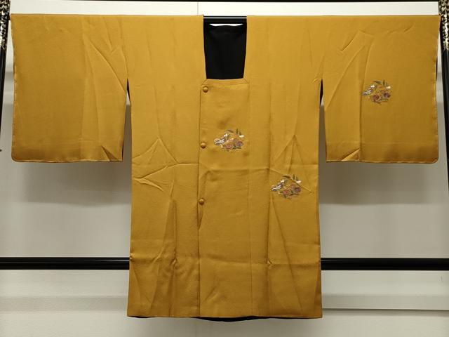 平和屋着物#中国三大刺繍 スワトウ刺繍 道行コート リバーシブル 雪輪文箱花文 ロング丈 正絹 逸品 未使用 CAAW4916dy