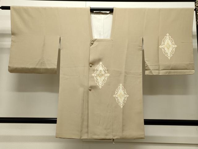 平和屋着物#道行コート 菱花文 金彩 正絹 逸品 CAAW4917dy
