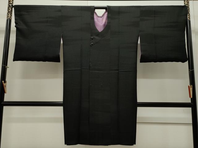 平和屋着物#道行コート リバーシブル 霞文 ロング丈 正絹 逸品 未使用 CAAW4980dy