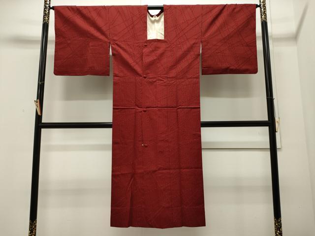 平和屋着物∞道行コート 単衣 吉祥文 ロング丈 正絹 逸品 CAAW4991dy