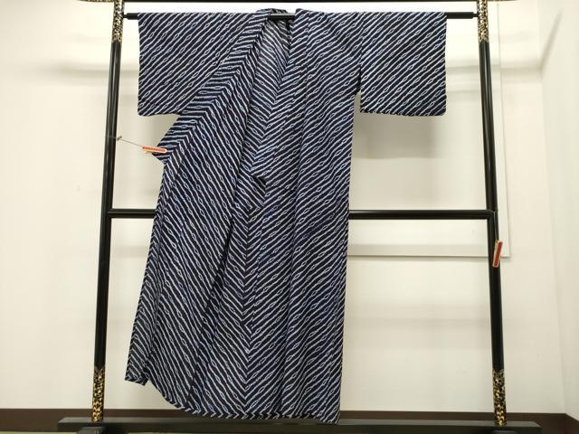 平和屋着物∴夏物 浴衣 有松鳴海絞り 吉祥文 綿 逸品 CAAW5029dy