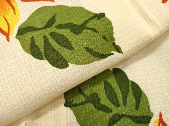 平和屋着物∴夏物 綿紅梅 浴衣 向日葵 綿 逸品 CAAW5061dy