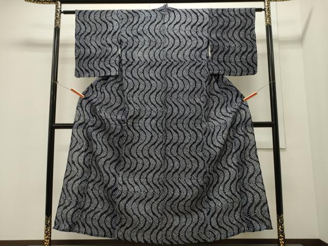 平和屋着物∴夏物 浴衣 有松鳴海絞り 吉祥文 綿 逸品 CAAW5074dy