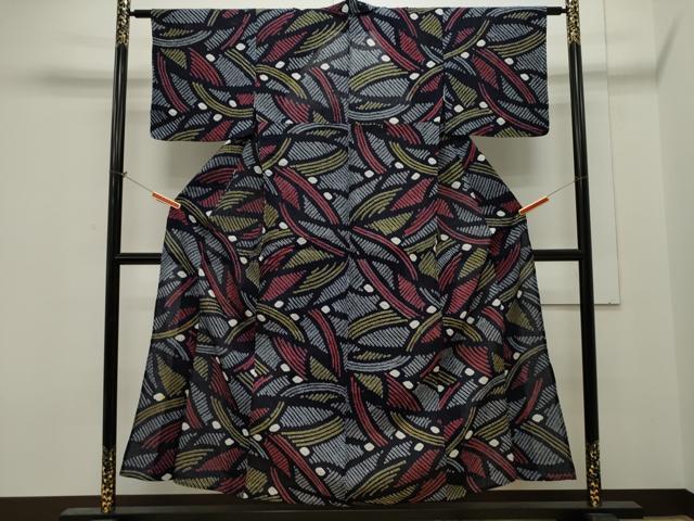 平和屋着物∴夏物 浴衣 有松鳴海絞り 吉祥文 綿 逸品 CAAW5110dy