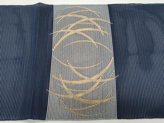 平和屋着物*夏物 八寸名古屋帯 絽綴れ 芝草文 金銀糸 正絹 逸品 CAAW5479fb