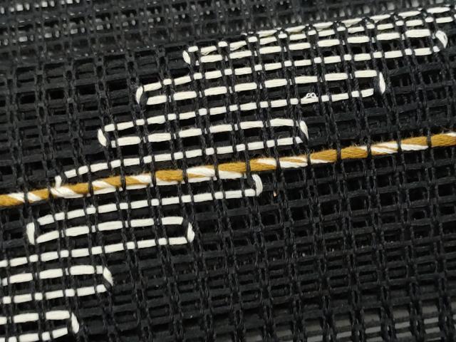 平和屋着物*夏物 八寸名古屋帯 羅 霞吉祥文 黒地 正絹 逸品 CAAW5482fb