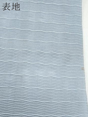 平和屋着物*夏物 八寸名古屋帯 絽綴れ よろけ縞 淡藤色 正絹 逸品 CAAW5484fb