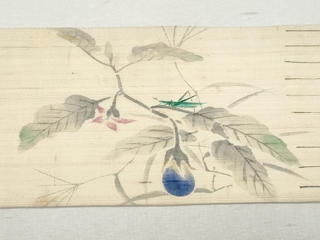 平和屋着物*夏物 九寸名古屋帯 手描き 成り物 正絹 逸品 CAAW5491fb