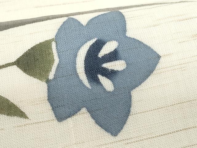 平和屋着物*夏物 九寸名古屋帯 桔梗 麻 逸品 CAAW5495fb