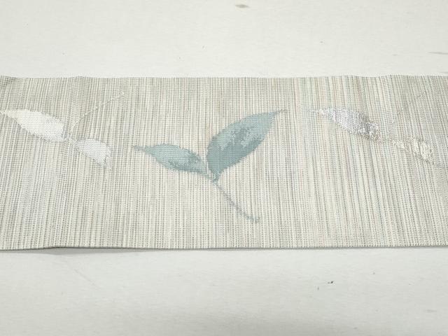 平和屋着物*夏物 九寸名古屋帯 枝花文 金銀糸 正絹 逸品 CAAW5499fb