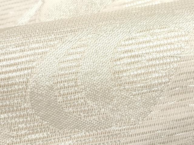 平和屋着物*夏物 九寸名古屋帯 駒刺繍 籬流水桔梗文 銀糸 正絹 逸品 CAAW5501fb