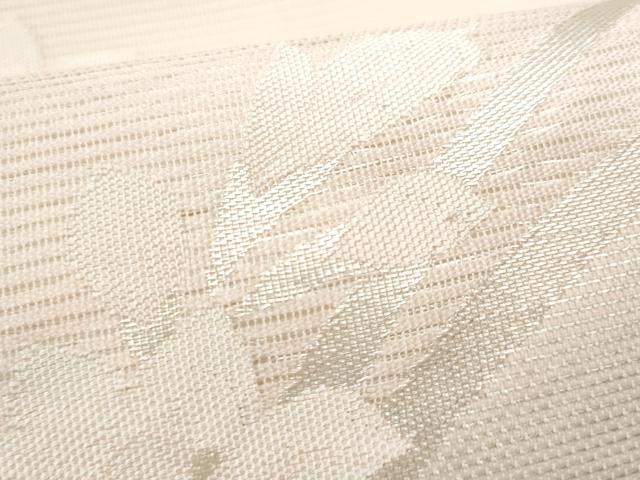 平和屋着物*夏物 九寸名古屋帯 秋草文 銀糸 正絹 逸品 CAAW5507fb