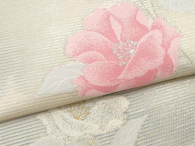 平和屋着物*夏物 九寸名古屋帯 枝花文 金銀糸 正絹 逸品 CAAW5508fb