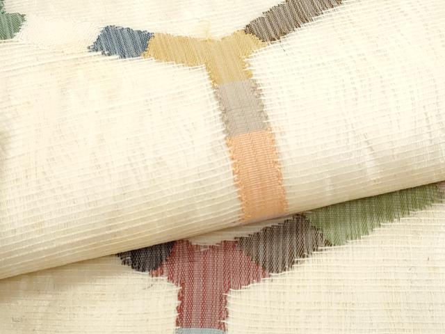 平和屋着物*夏物 九寸名古屋帯 亀甲文 正絹 逸品 CAAW5518fb