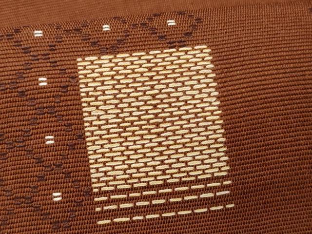 平和屋着物*夏物 八寸名古屋帯 花織 正絹 逸品 CAAW5595fb