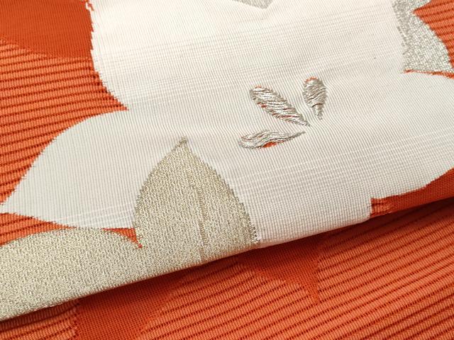 平和屋着物*夏物 八寸名古屋帯 絽綴れ 桔梗 金銀糸 名古屋仕立て 正絹 逸品 CAAW5597fb