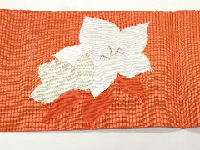 平和屋着物*夏物 八寸名古屋帯 絽綴れ 桔梗 金銀糸 名古屋仕立て 正絹 逸品 CAAW5597fb