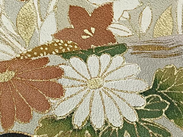 平和屋着物■豪華黒留袖 刺繍 雲取り花文 金彩 正絹 逸品 CAAW6279kb
