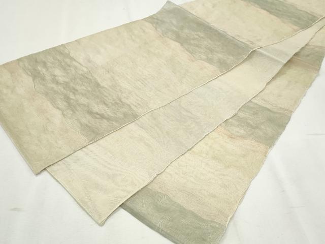 平和屋着物*夏物 全通柄袋帯 霞文 正絹 逸品 CAAW6667th