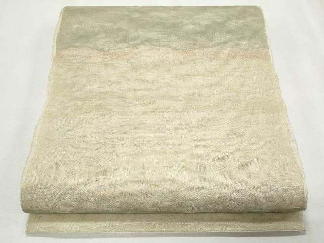 平和屋着物*夏物 全通柄袋帯 霞文 正絹 逸品 CAAW6667th