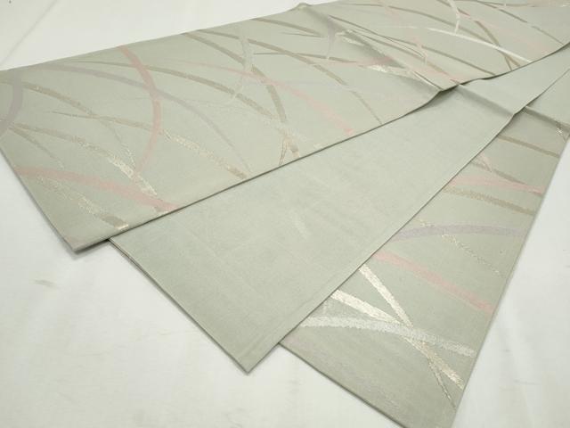 平和屋着物*夏物 六通柄袋帯 芝草文 金糸 正絹 逸品 CAAW6669th