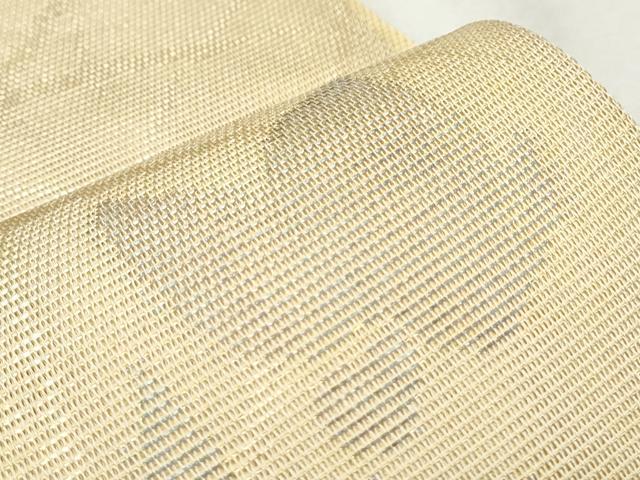 平和屋着物*夏物 六通柄袋帯 芝草花文 金糸 正絹 逸品 CAAW6677th