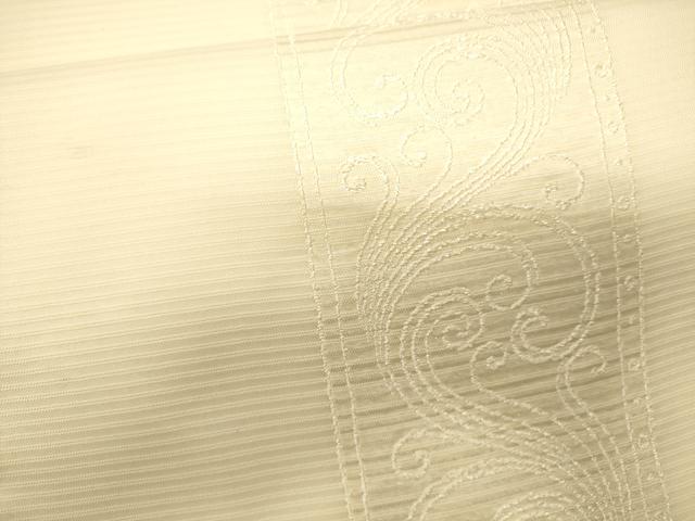 平和屋着物*夏物 六通柄袋帯 唐草文 銀糸 正絹 逸品 CAAW6824eg