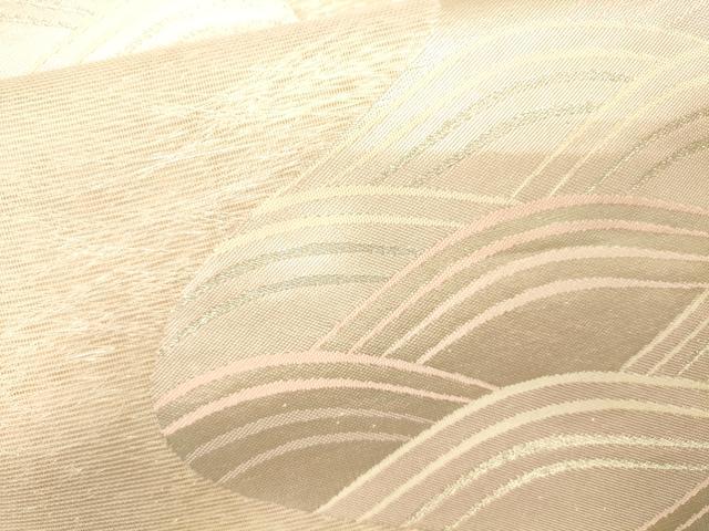 平和屋着物*夏物 六通柄袋帯 流水文 銀糸 正絹 逸品 CAAW6831eg