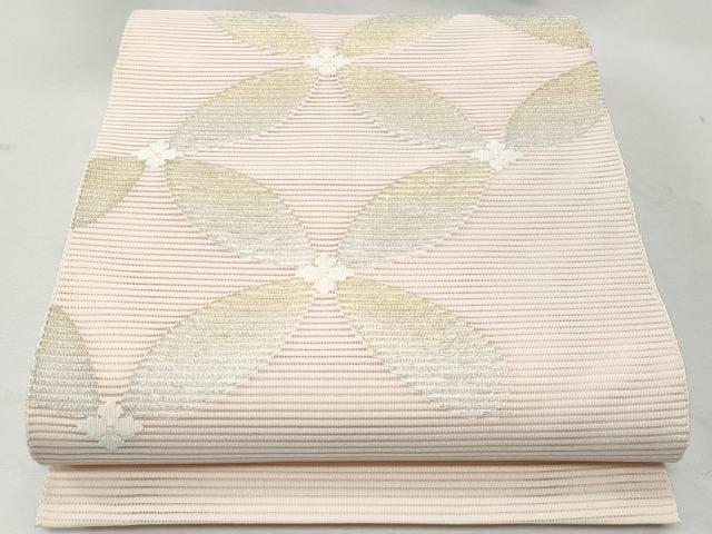 平和屋着物*夏物 八寸名古屋帯 絽綴れ 七宝文 金銀糸 正絹 逸品 CAAW6875fb