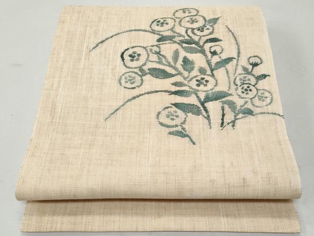 平和屋着物*夏物 八寸名古屋帯 万寿菊 麻 逸品 CAAW6876fb
